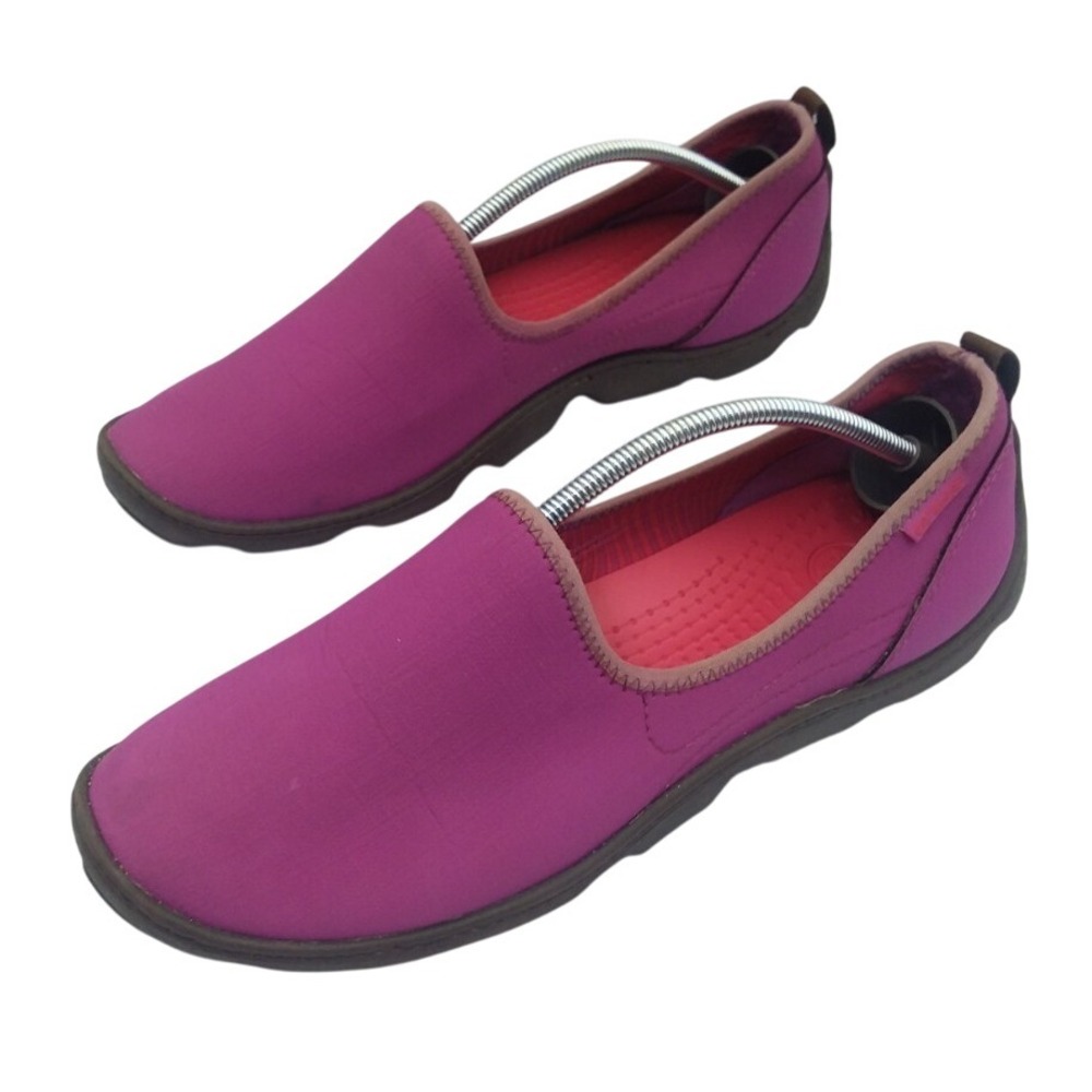 Crocs Duet Sports Skimmer Women's Sz 11 Slip On‎ Loafers Neoprene Comfort Shoes